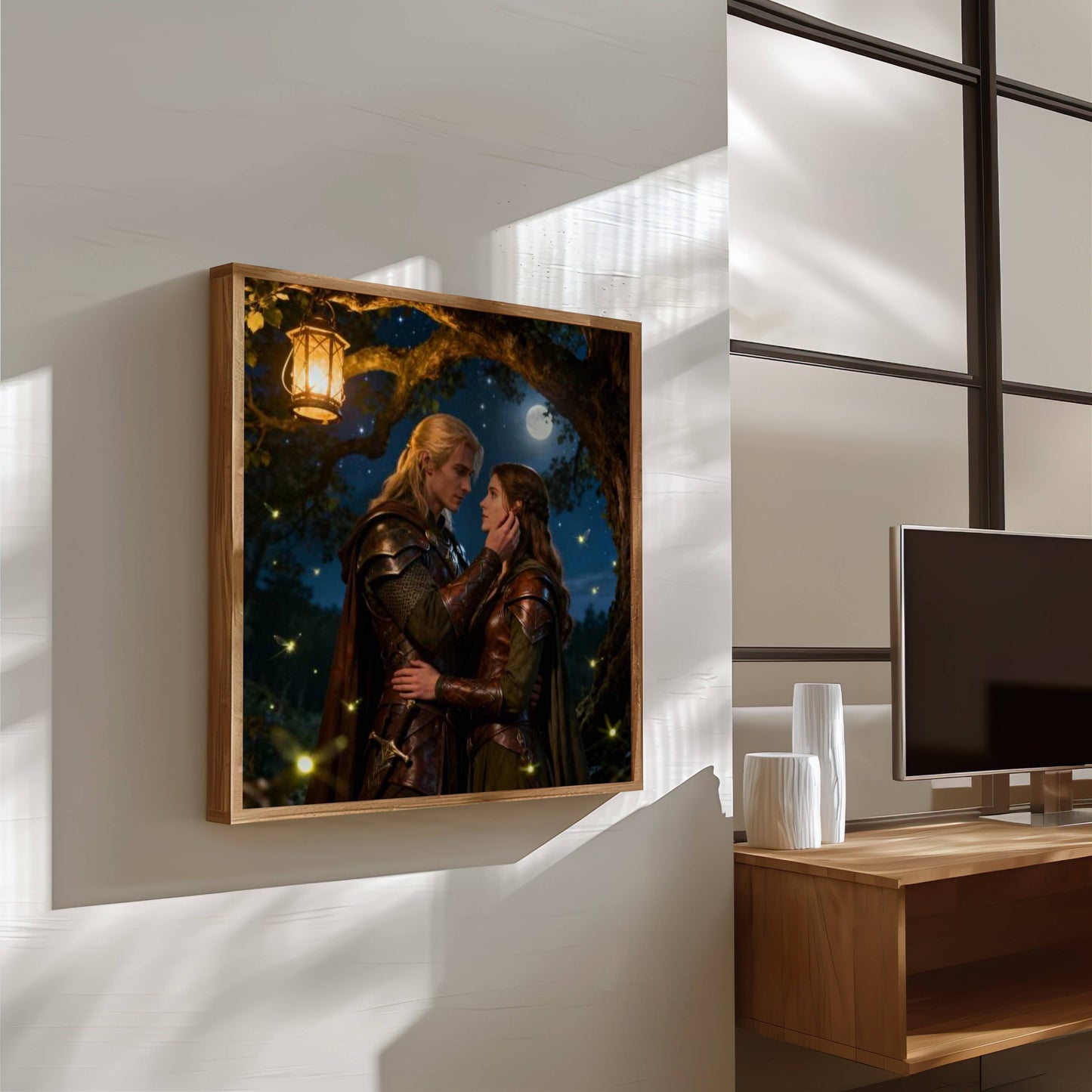 Fantasy Romance Under The Stars| Original Printable Wall Art | Digital Download