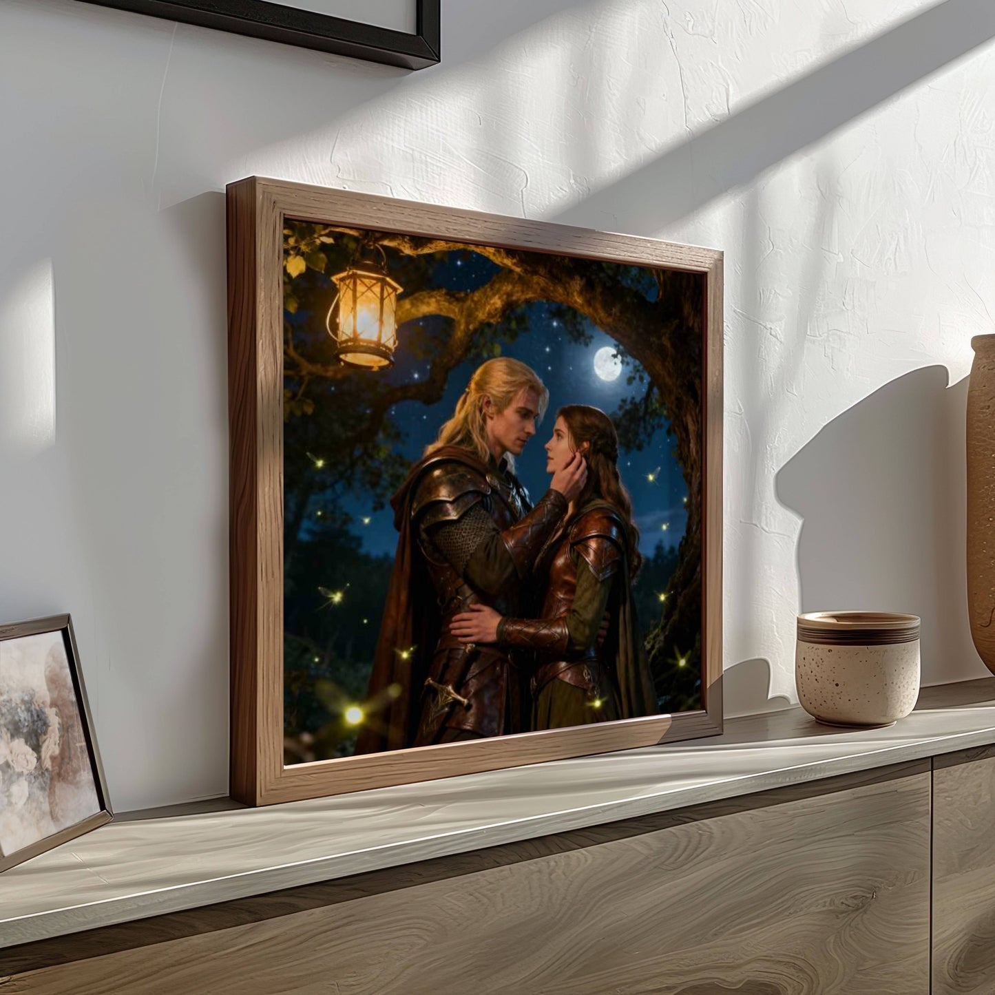 Fantasy Romance Under The Stars| Original Printable Wall Art | Digital Download