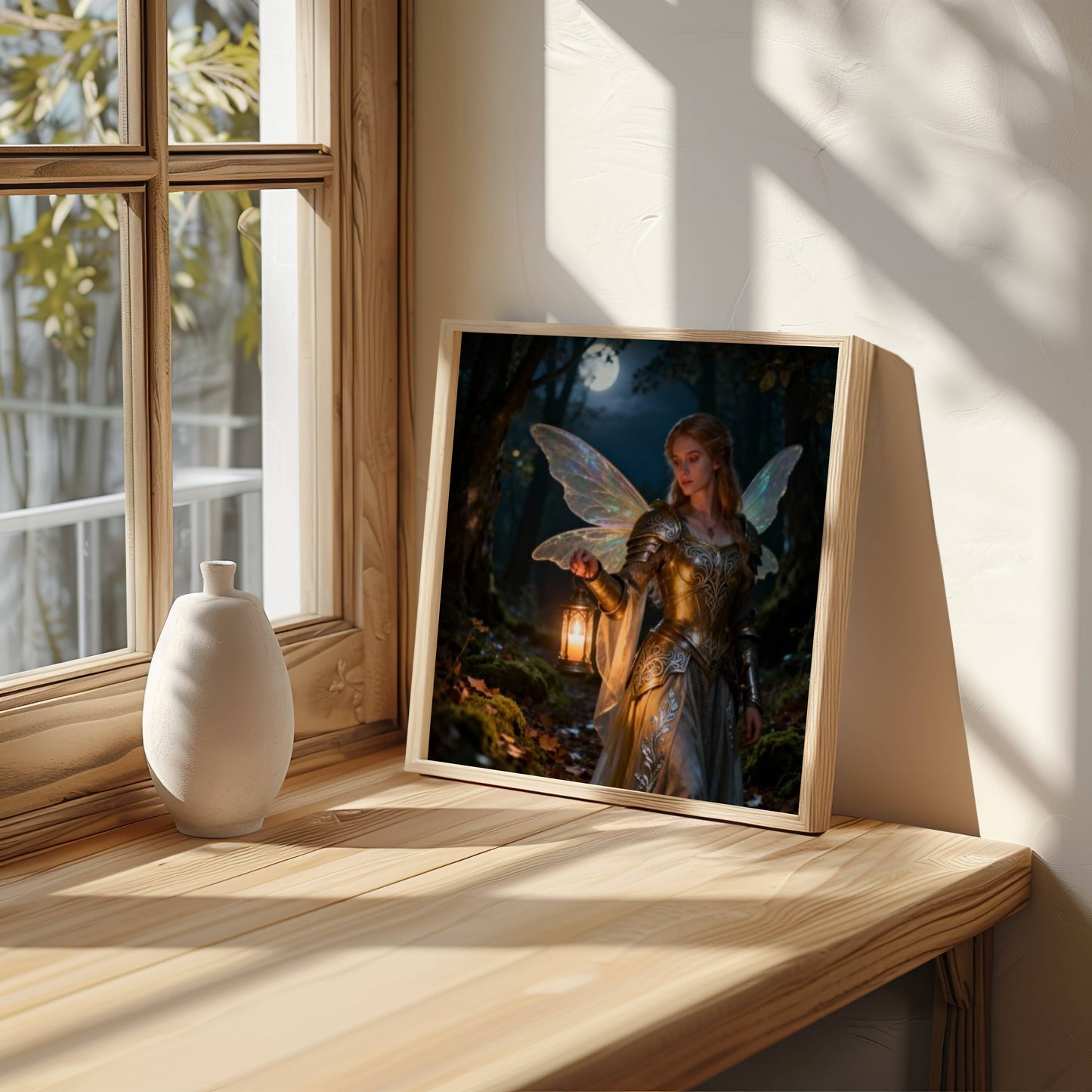 Fairy Warrior | Digital Download Printable | fantasy wall art | mystical fairy artwork