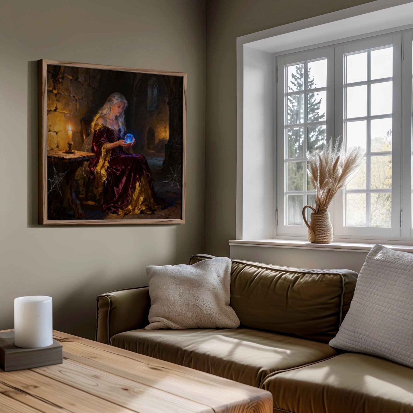 Fairy Crystal Ball |Fantasy Printable Wall Art | Digital Download | Original Fantasy | Enchanted Magic Home Decor