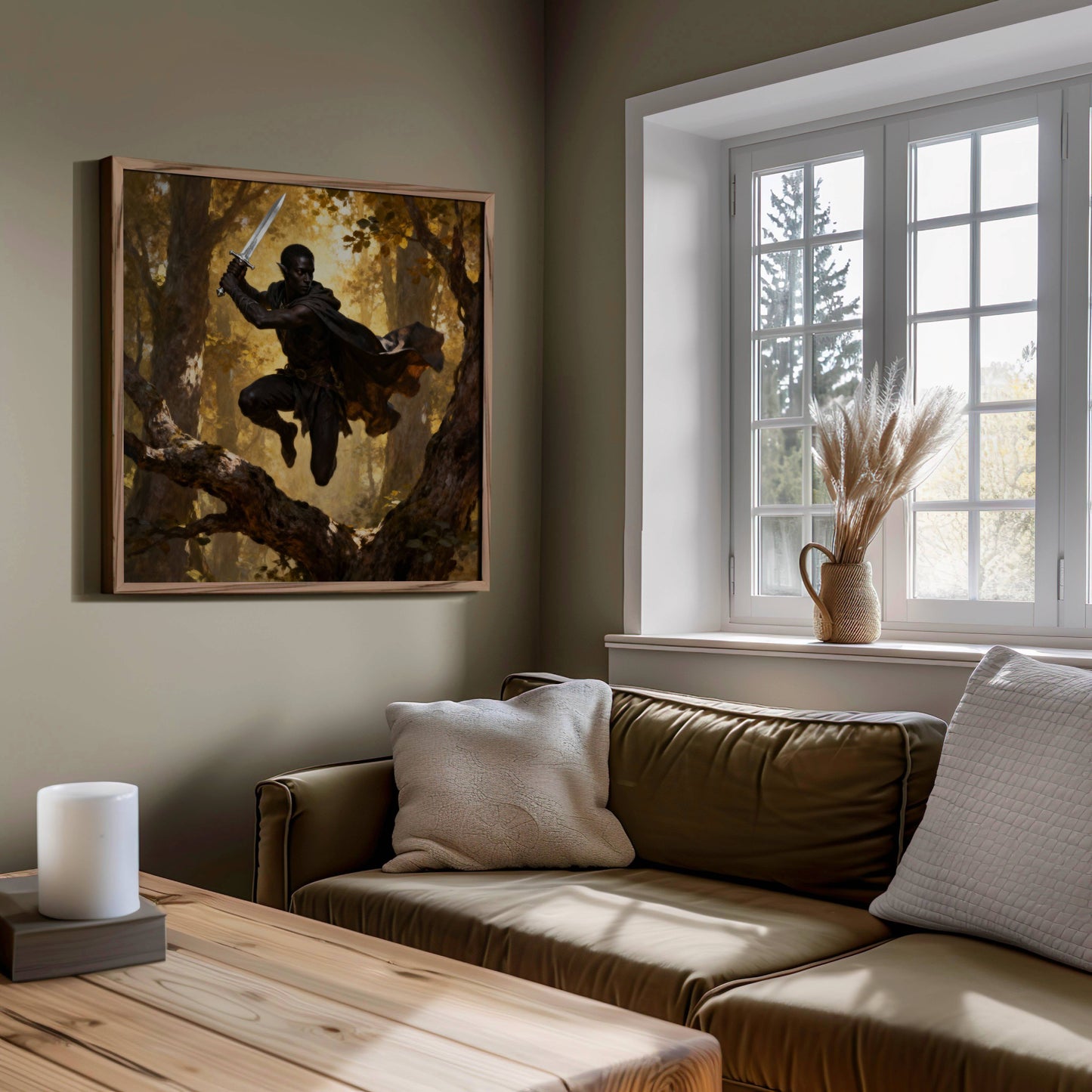 Warrior Elf Original Printable Wall Art | Fantasy Digital Download | Home Decor