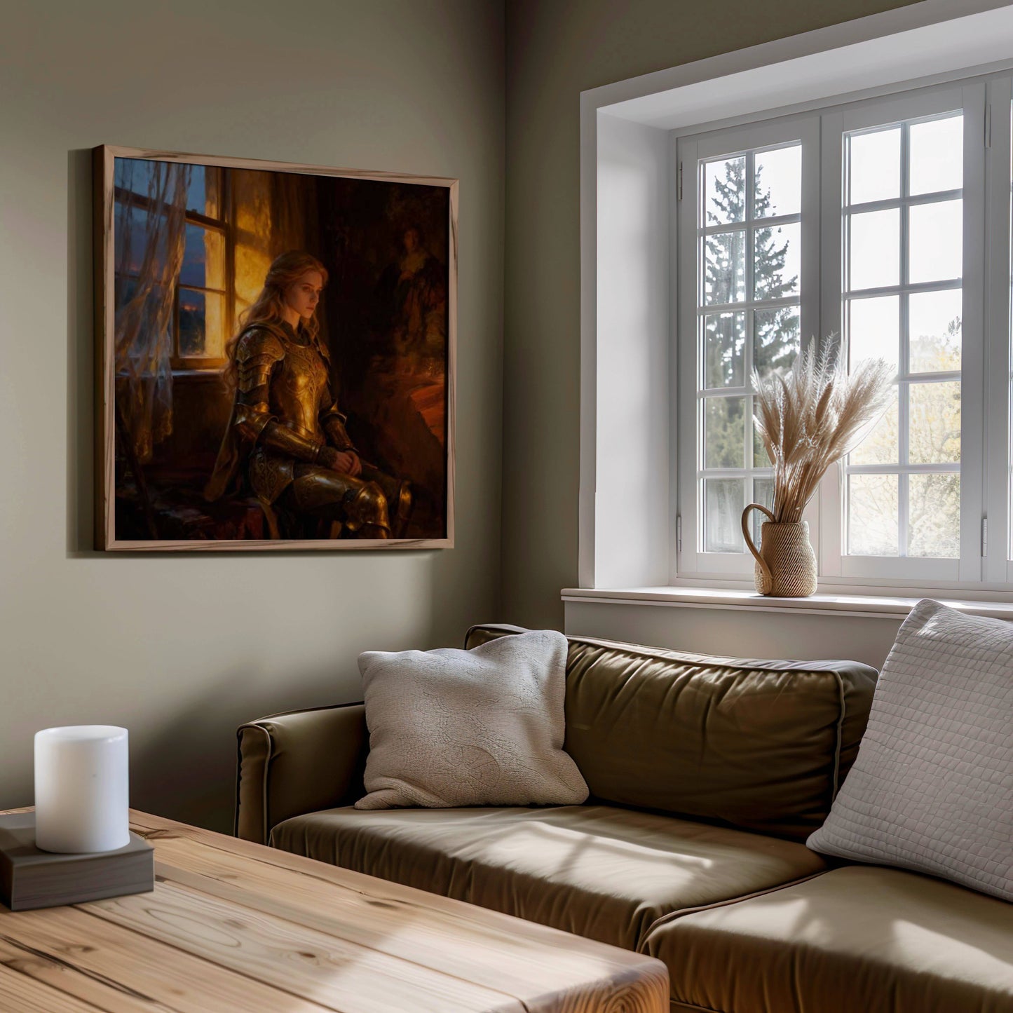 Princess In Amour Printable Wall Art | Digital Download | Original Fantasy | Enchanted Royal Home Decor