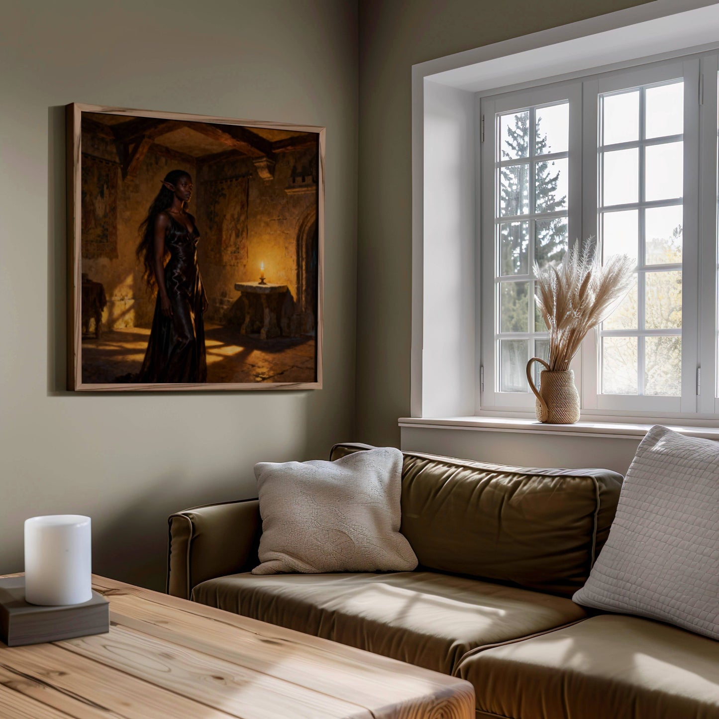 High Elf Original Printable Wall Art | Fantasy Digital Download | Cave Treasure | Home Decor