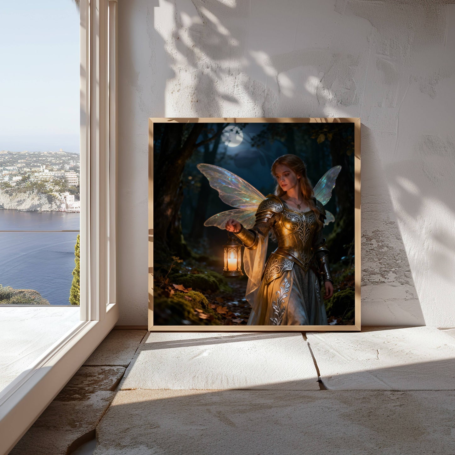 Fairy Warrior | Digital Download Printable | fantasy wall art | mystical fairy artwork