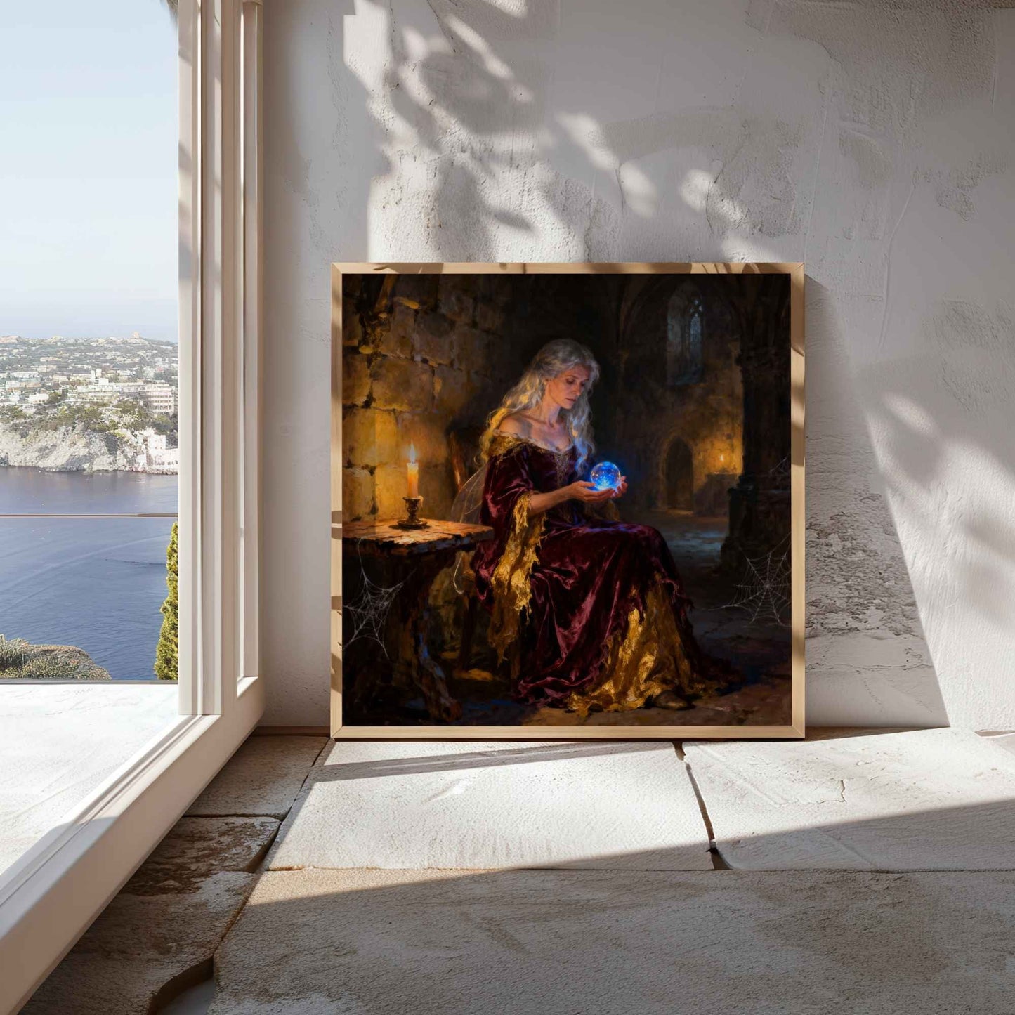 Fairy Crystal Ball |Fantasy Printable Wall Art | Digital Download | Original Fantasy | Enchanted Magic Home Decor