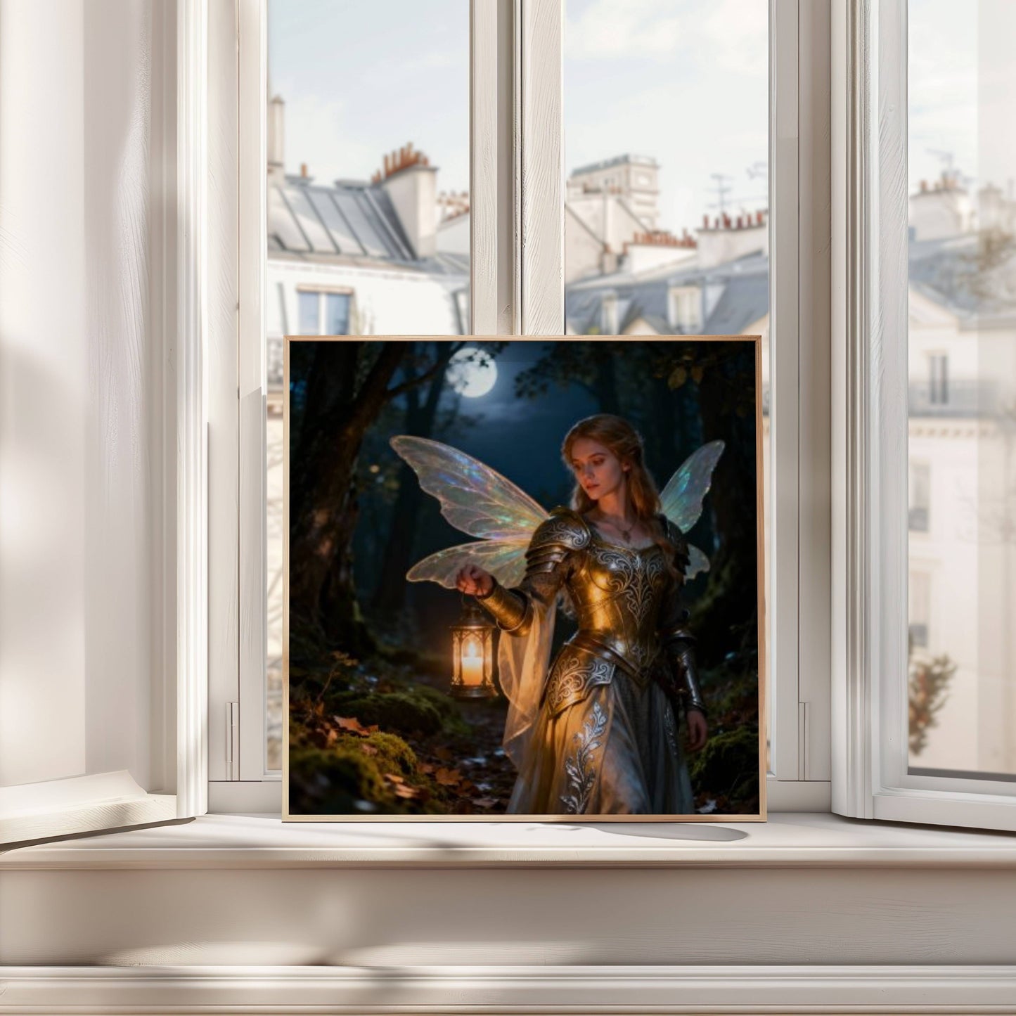 Fairy Warrior | Digital Download Printable | fantasy wall art | mystical fairy artwork