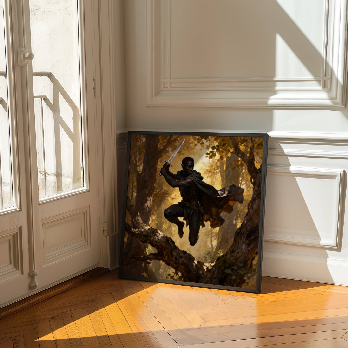 Warrior Elf Original Printable Wall Art | Fantasy Digital Download | Home Decor