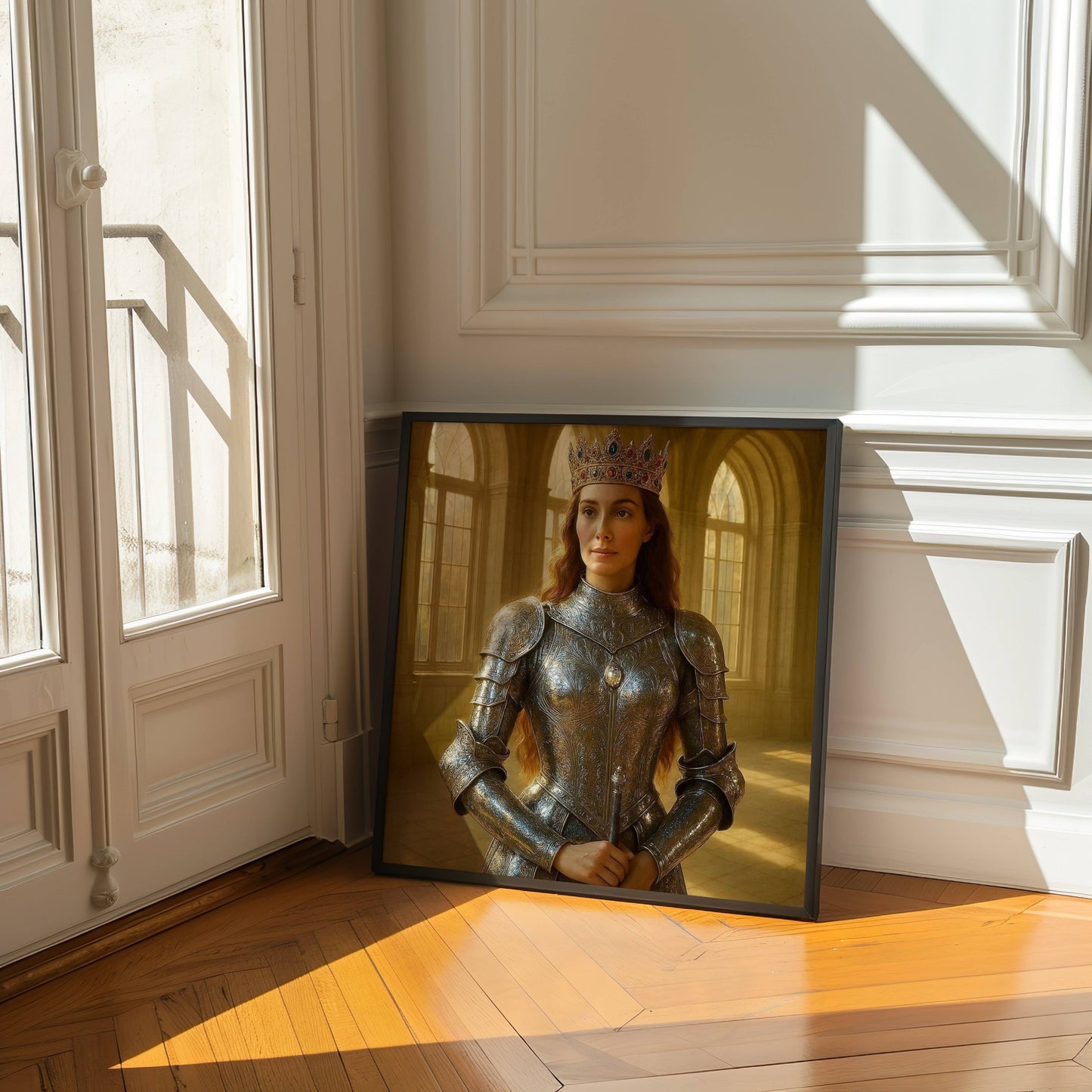 Princess In Amour Printable Wall Art | Digital Download | Original Fantasy | Enchanted Royal Home Decor