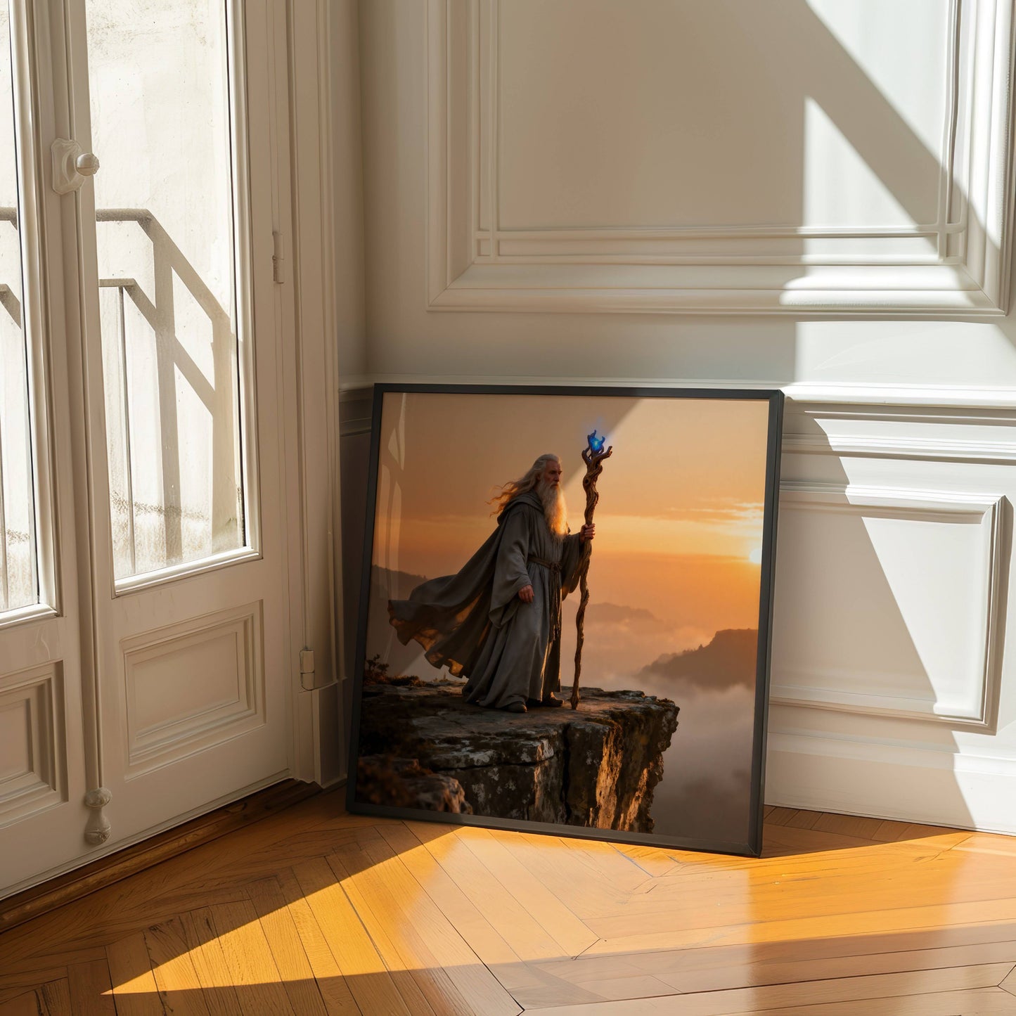 Magical Wizard Original Scene Fantasy | Instant Digital Download | printable wall Art  for home decor