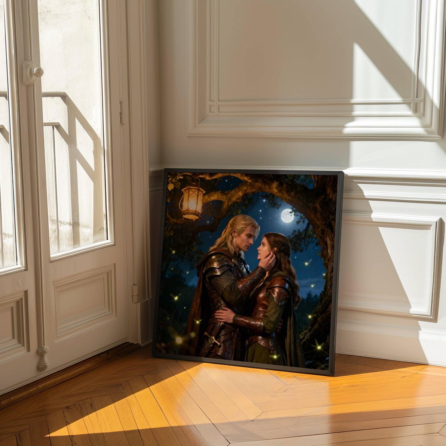 Fantasy Romance Under The Stars| Original Printable Wall Art | Digital Download