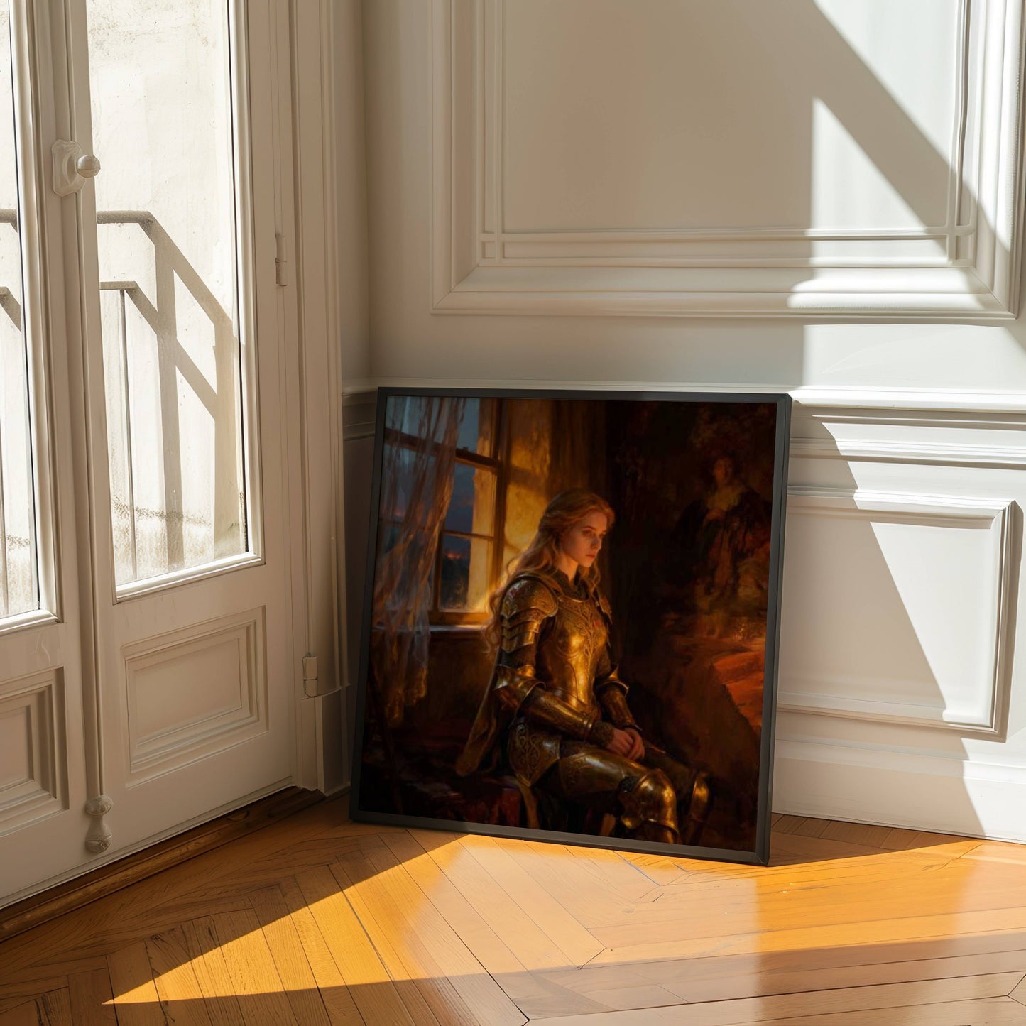 Princess In Amour Printable Wall Art | Digital Download | Original Fantasy | Enchanted Royal Home Decor