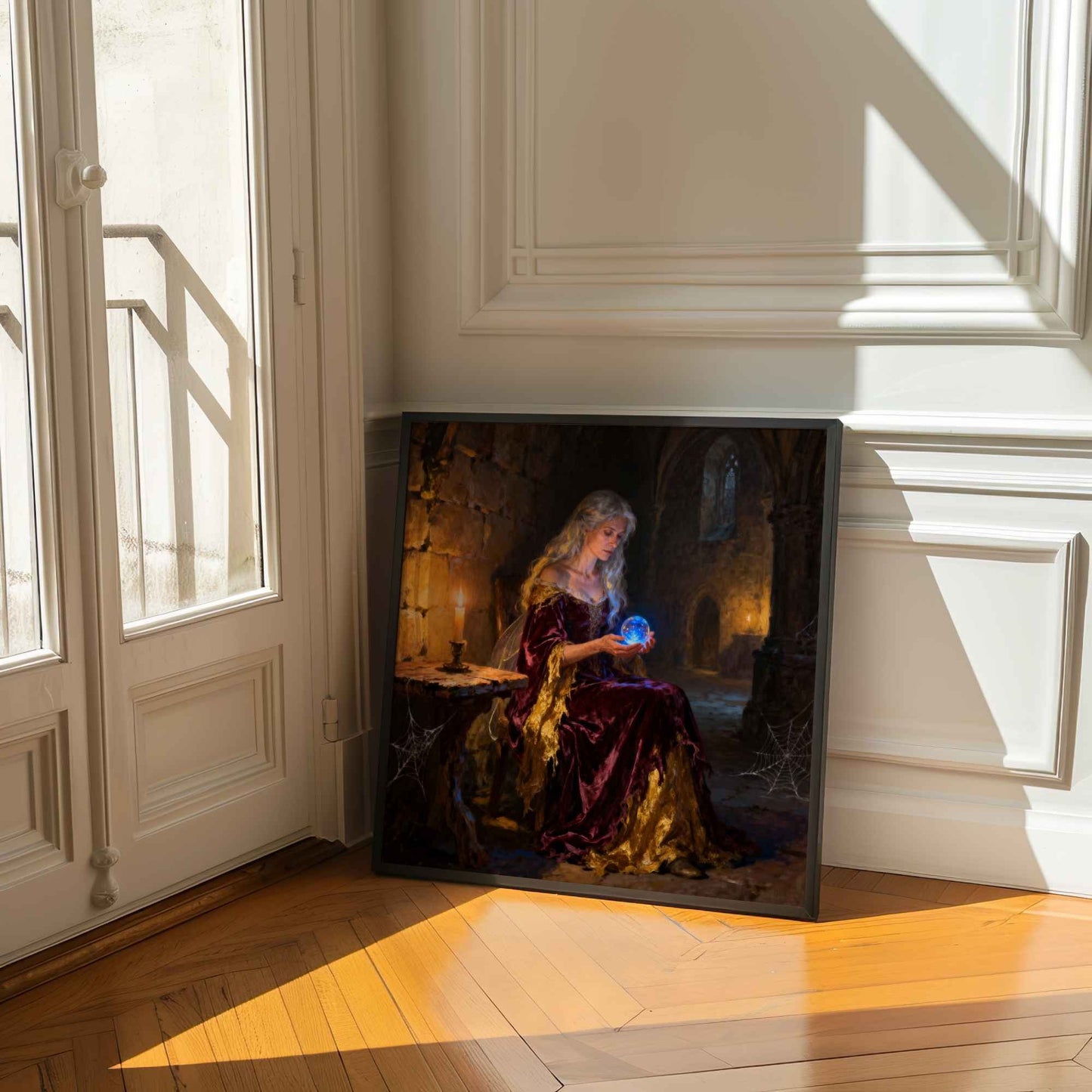 Fairy Crystal Ball |Fantasy Printable Wall Art | Digital Download | Original Fantasy | Enchanted Magic Home Decor