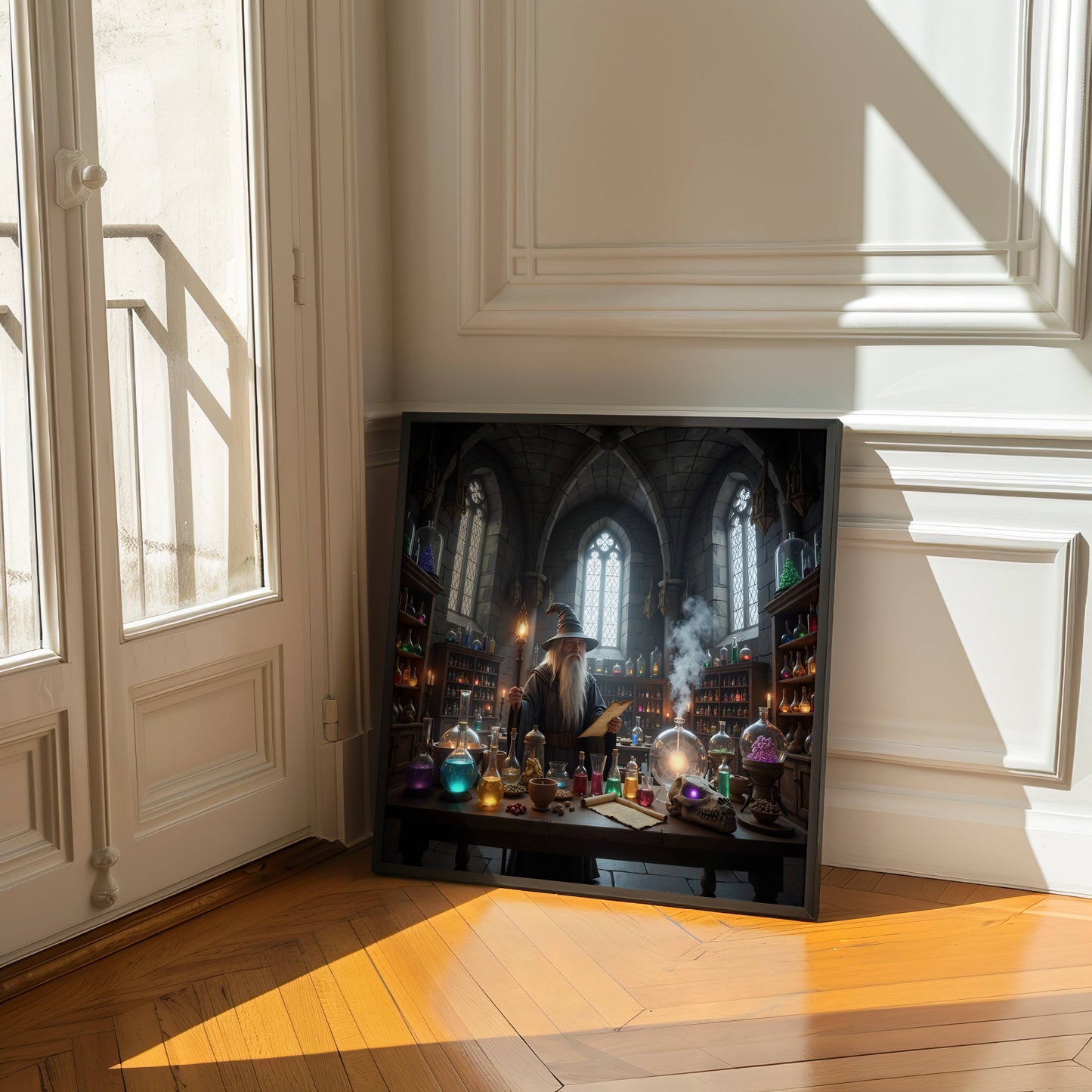 Magical Wizard Original Potion Scene | Instant Digital Download | fantasy printable wall art for home decor