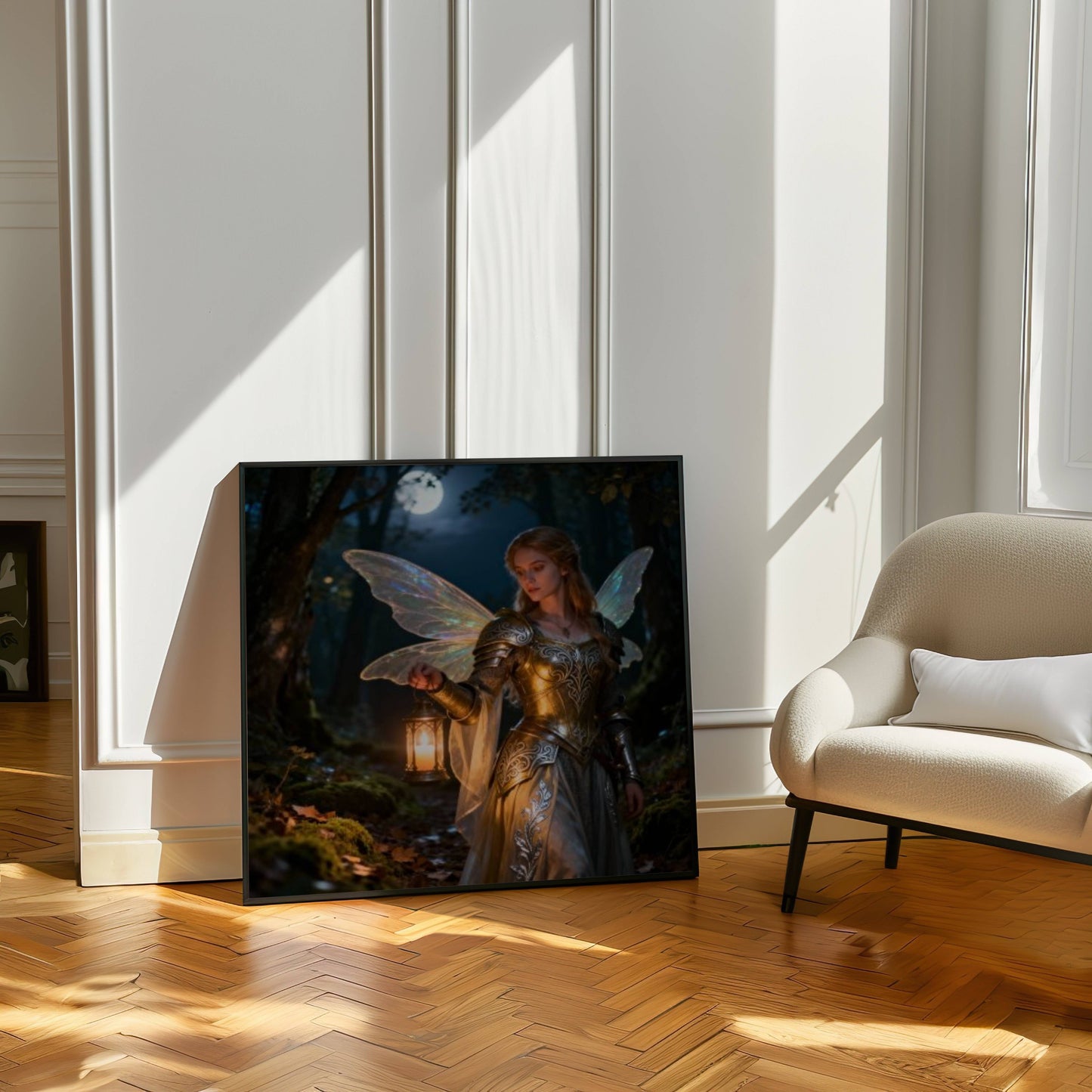 Fairy Warrior | Digital Download Printable | fantasy wall art | mystical fairy artwork