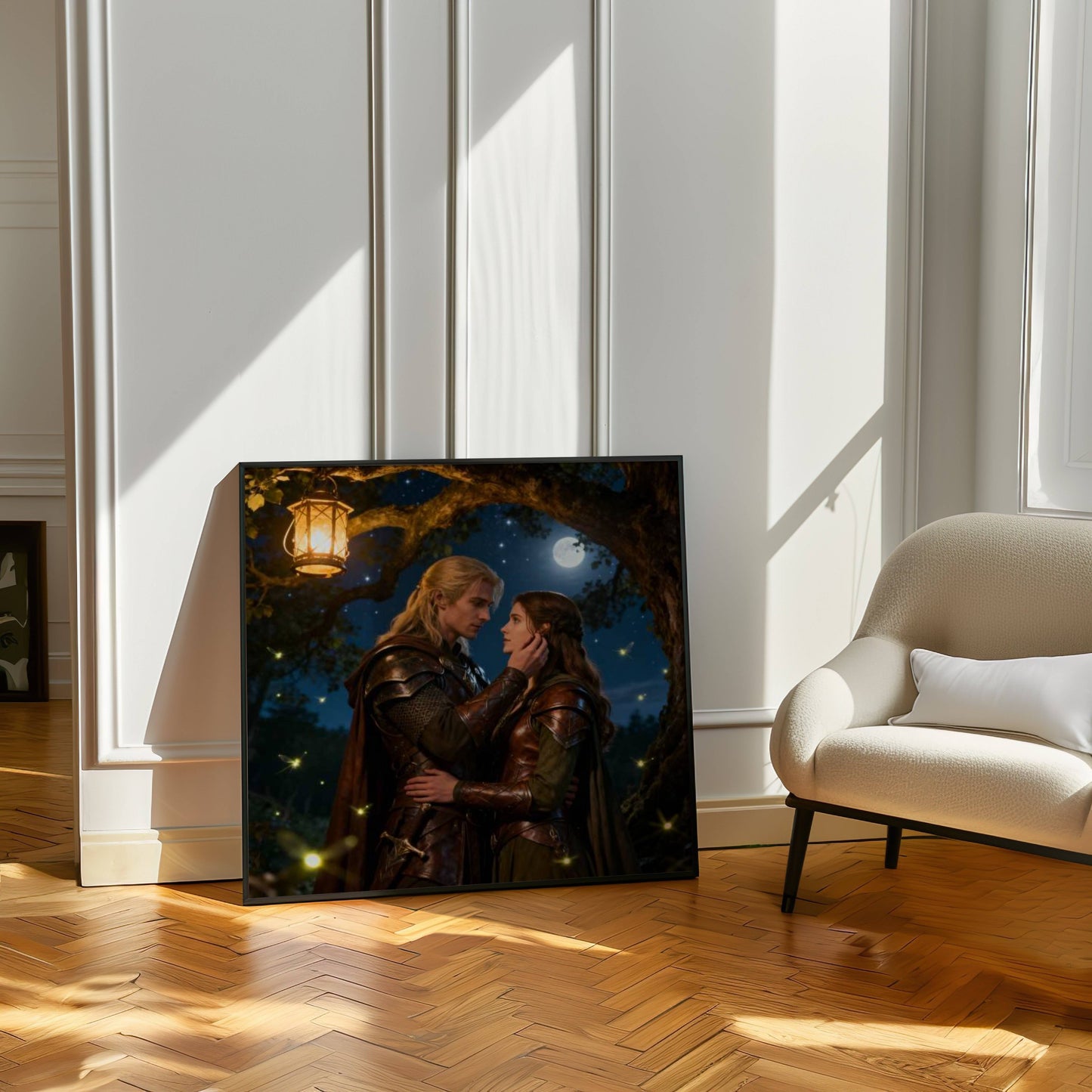 Fantasy Romance Under The Stars| Original Printable Wall Art | Digital Download