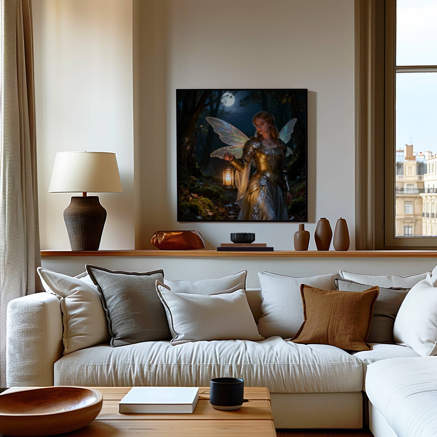 Fairy Warrior | Digital Download Printable | fantasy wall art | mystical fairy artwork