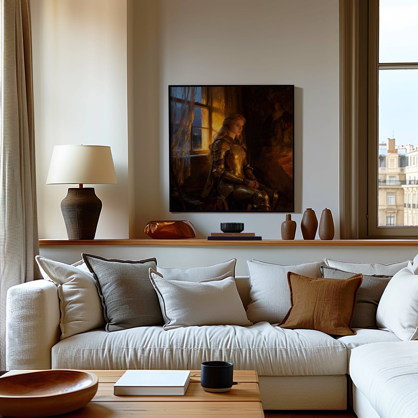 Princess In Amour Printable Wall Art | Digital Download | Original Fantasy | Enchanted Royal Home Decor