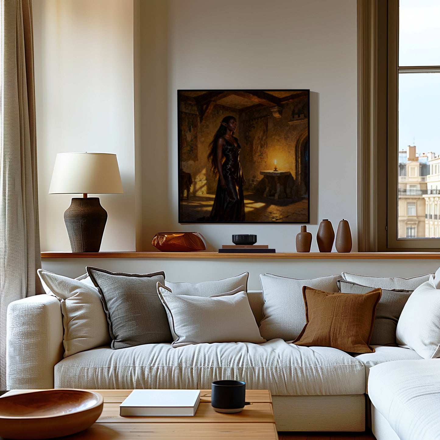 High Elf Original Printable Wall Art | Fantasy Digital Download | Cave Treasure | Home Decor