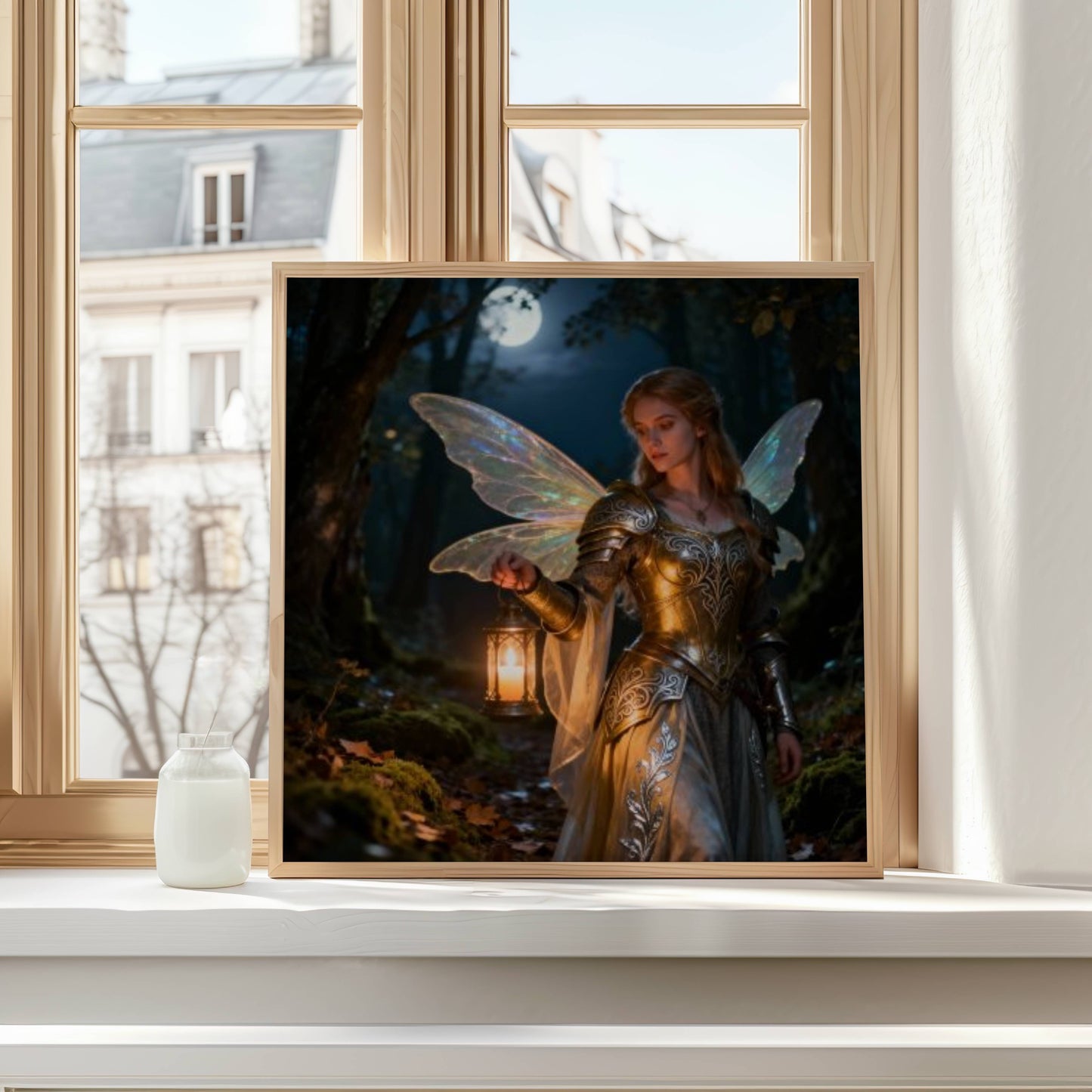 Fairy Warrior | Digital Download Printable | fantasy wall art | mystical fairy artwork