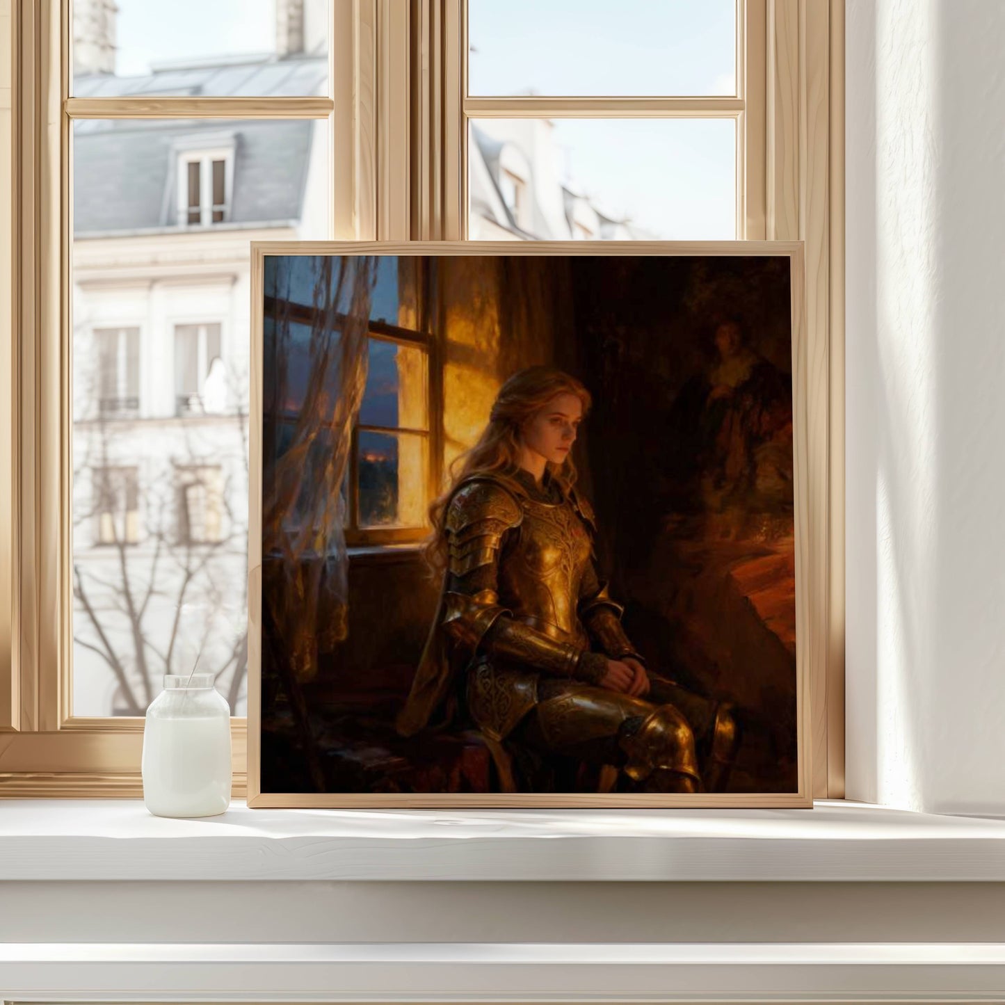 Princess In Amour Printable Wall Art | Digital Download | Original Fantasy | Enchanted Royal Home Decor