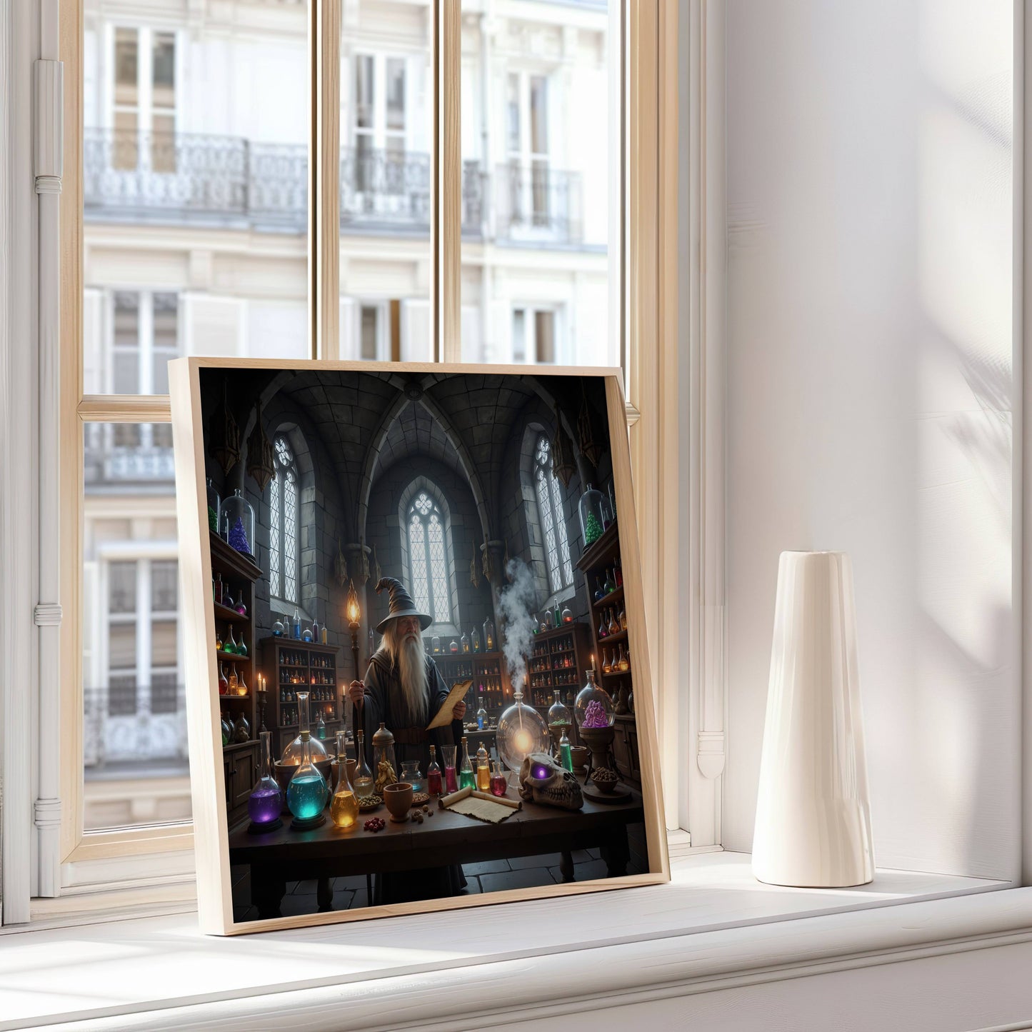 Magical Wizard Original Potion Scene | Instant Digital Download | fantasy printable wall art for home decor