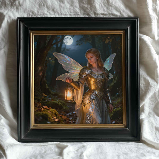 Fairy Warrior | Digital Download Printable | fantasy wall art | mystical fairy artwork