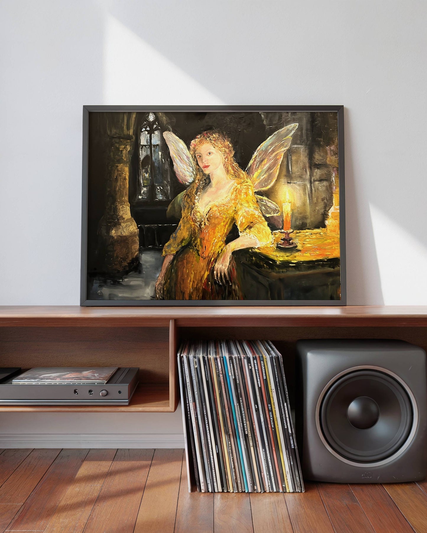 Fairy Original Oil Painting Fantasy Wall Art | Digital Download Printable | mystical fairy artwork decor