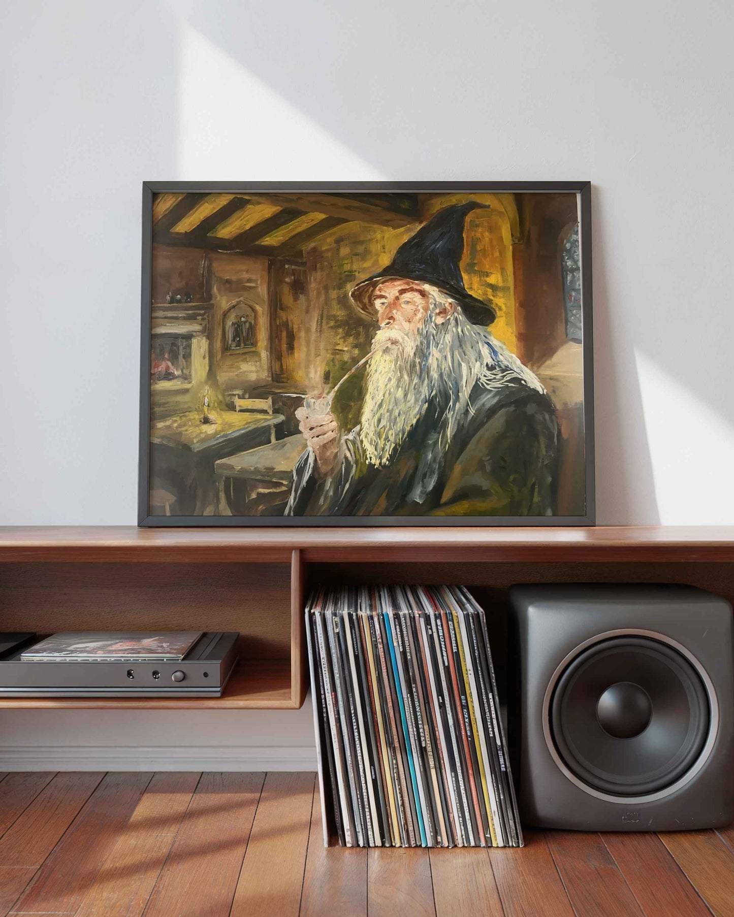 Original Oil Painting Gandalf Print By Artist Peter Kershaw | Instant Digital Download | printable wall Art  for home decor