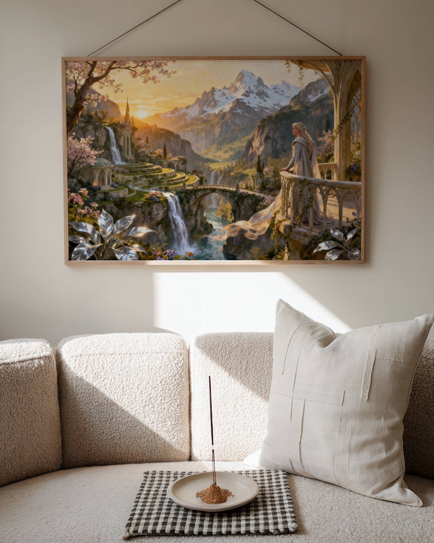 Enchanting Elf | Digital Download | Original Landscape Printable Wall Art | Fantasy Mystical Elven Nature Home Decor