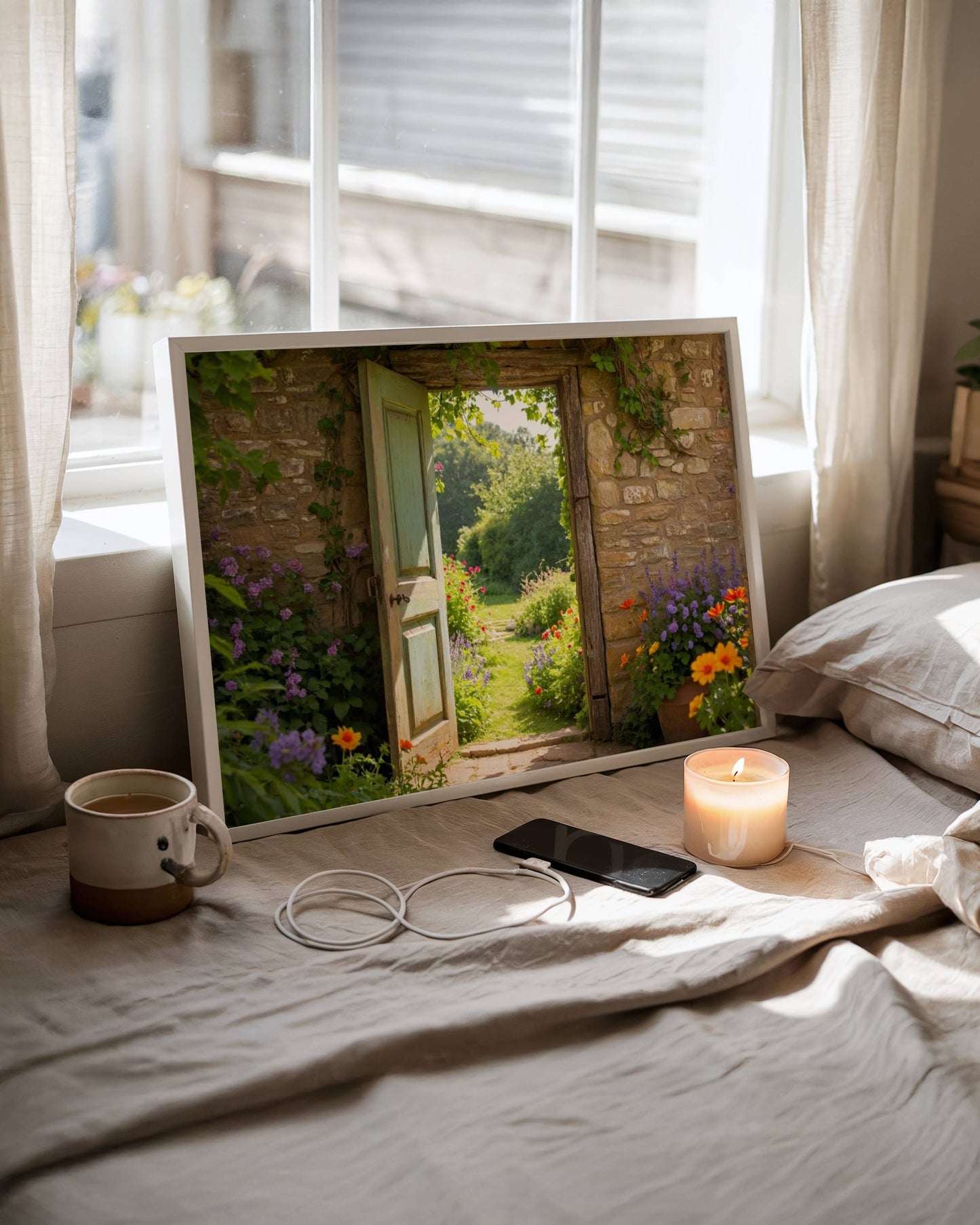 Secret Garden Original Printable Wall Art | Fantasy Digital Download | Mystical Enchanted Nature Home Decor