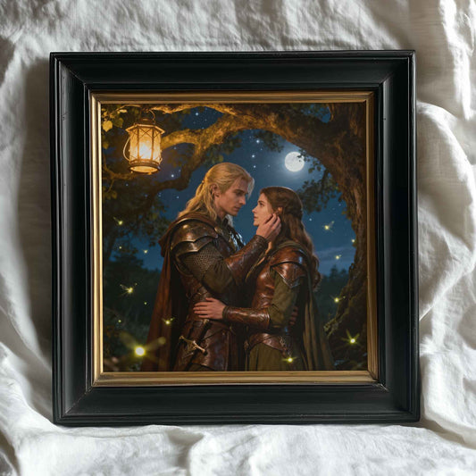 Fantasy Romance Under The Stars| Original Printable Wall Art | Digital Download