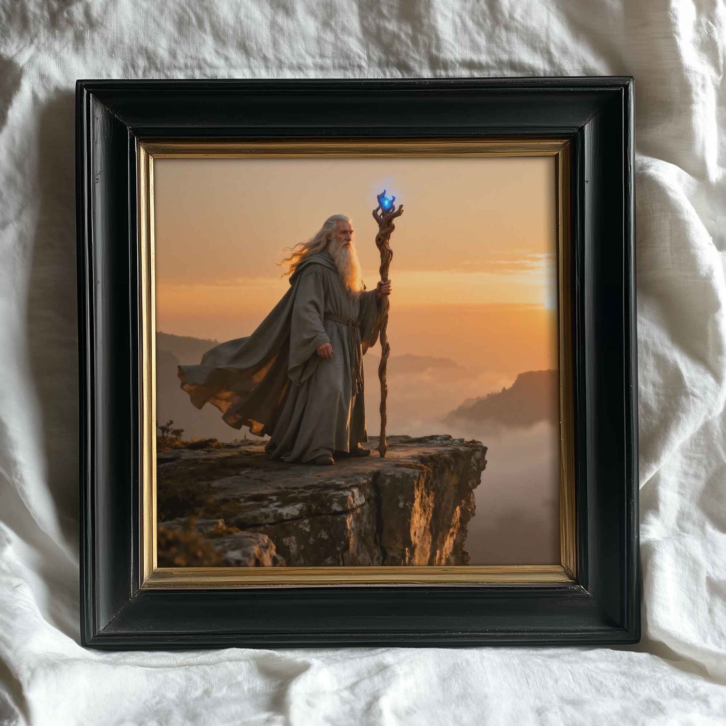 Magical Wizard Original Scene Fantasy | Instant Digital Download | printable wall Art  for home decor